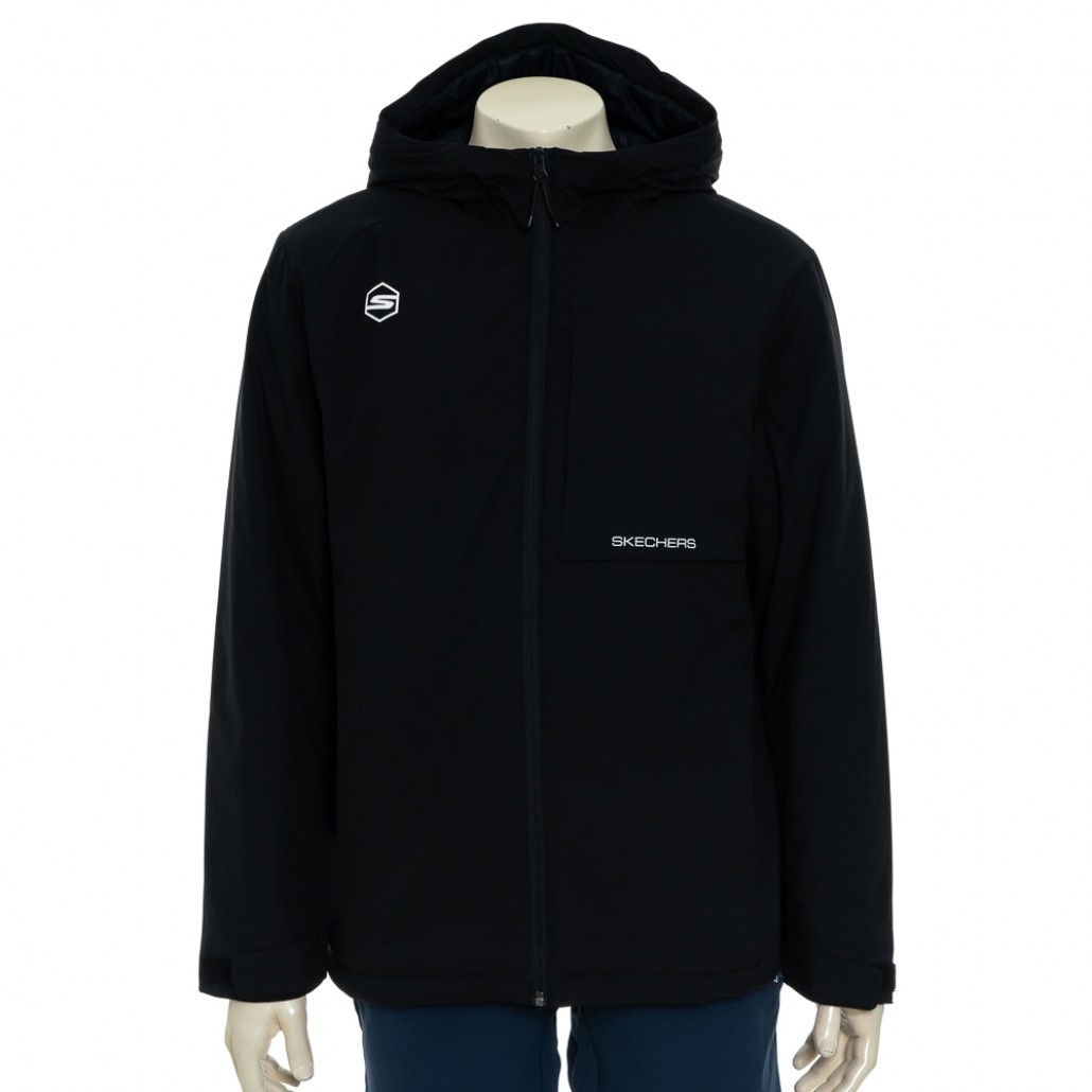 SKECHERS 男拉鍊連帽外套 (P125M031-0018)｜拉鍊外套，使用 SKE－老快运动