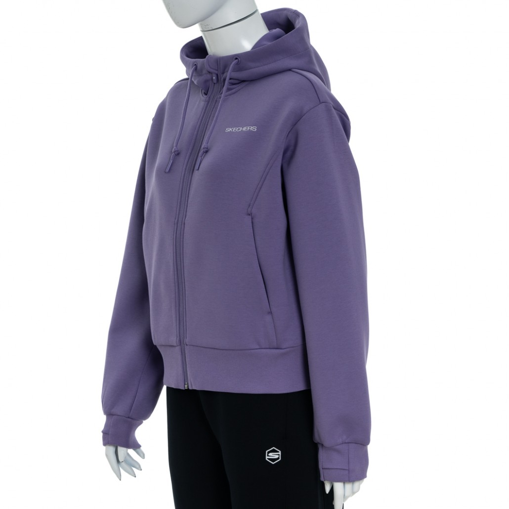 SKECHERS 女拉鍊連帽外套 (P125W022-0028)