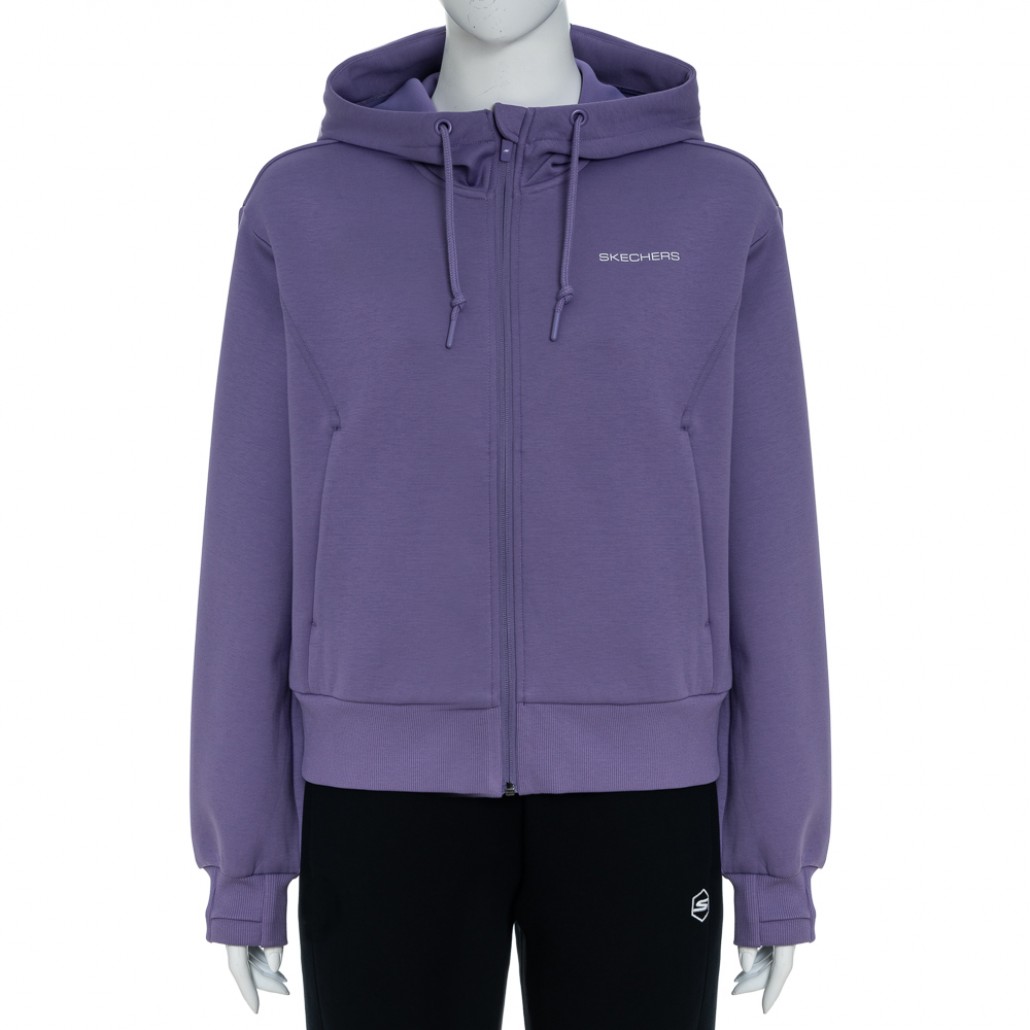 SKECHERS 女拉鍊連帽外套 (P125W022-0028)