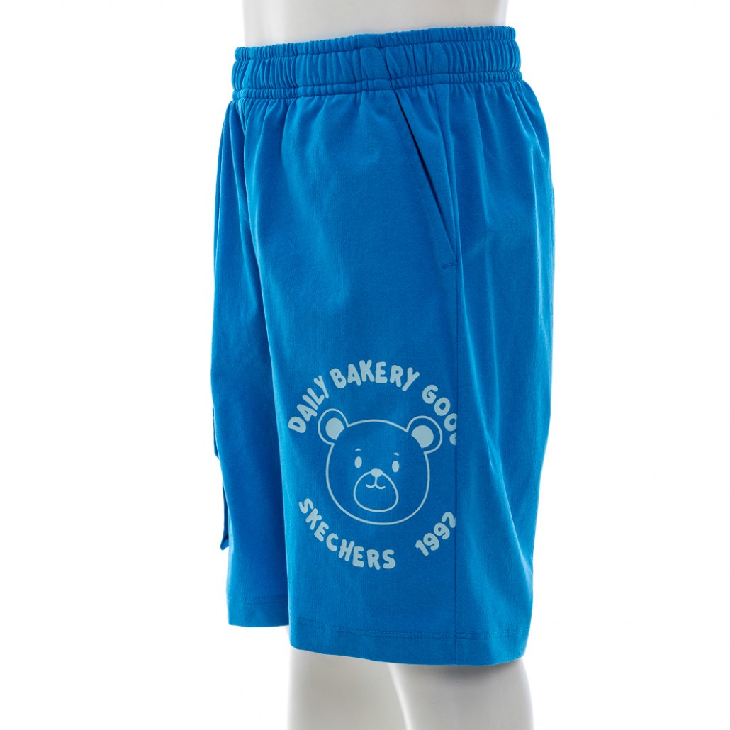 SKECHERS 男童短褲 (SL125B070-BLU7)