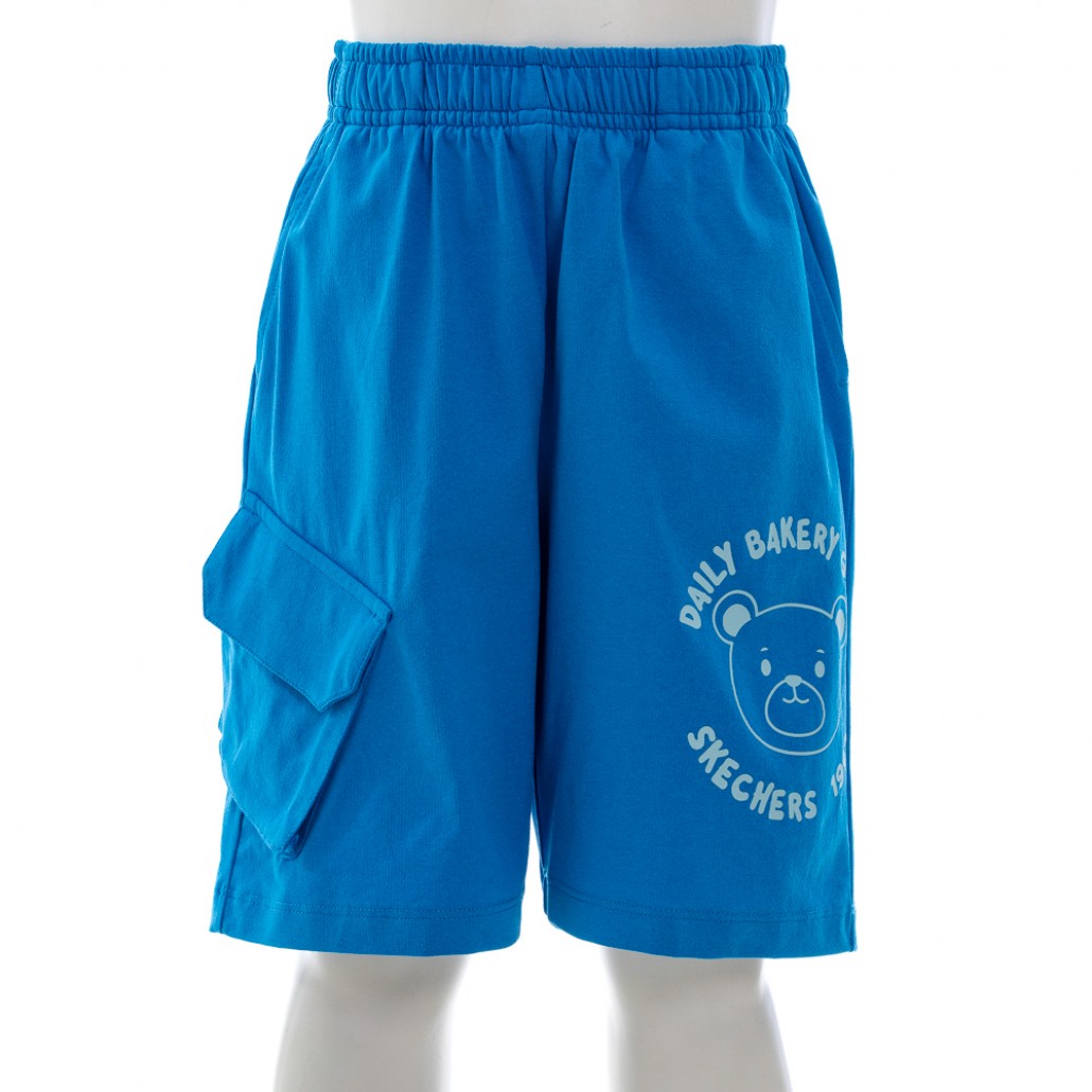 SKECHERS 男童短褲 (SL125B070-BLU7)