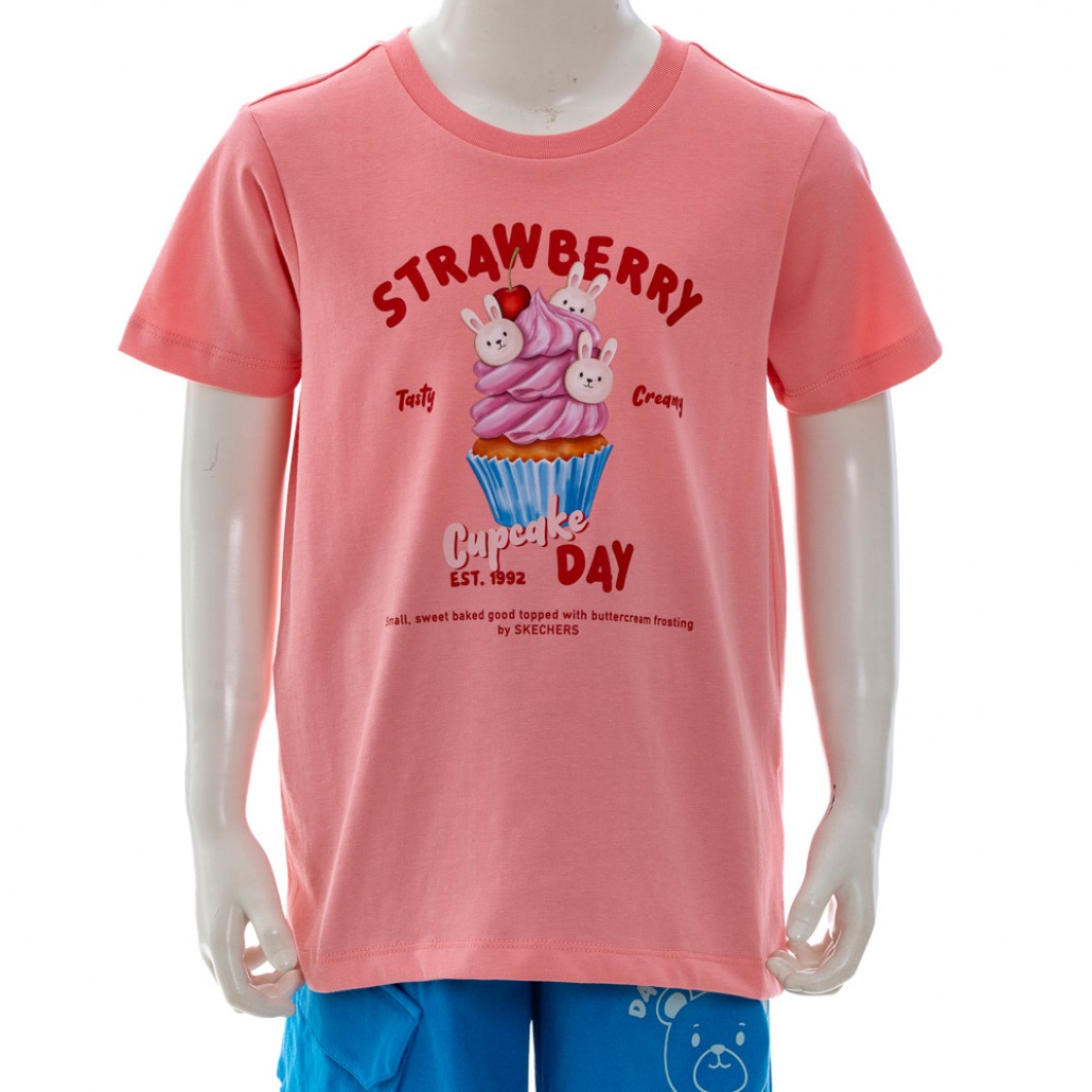 SKECHERS 女童短袖衣 (SL125G073-016P)