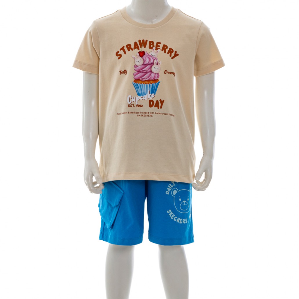 SKECHERS 女童短袖衣 (SL125G073-00XE)