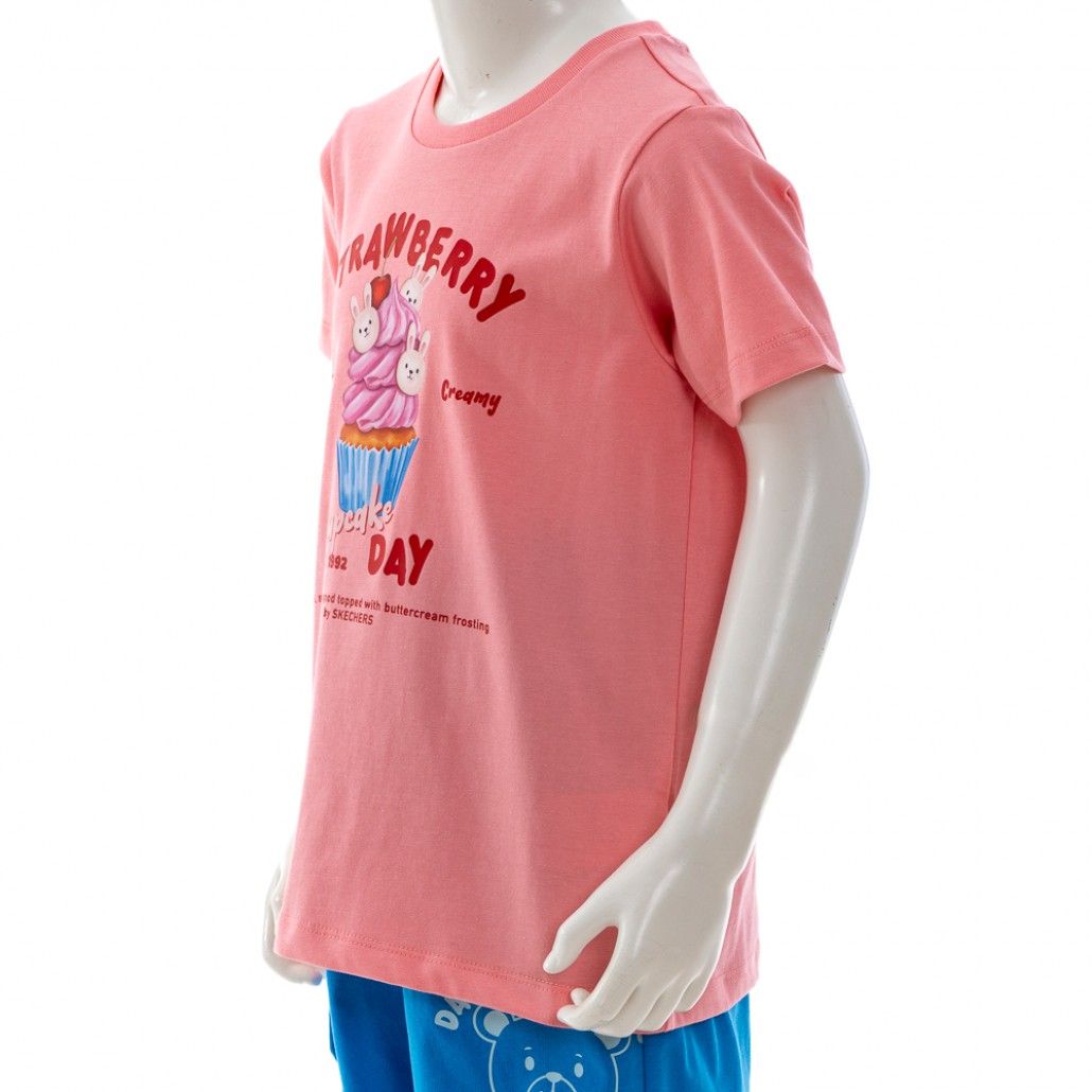 SKECHERS 女童短袖衣 (SL125G073-016P)