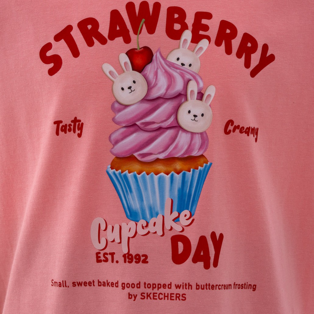 SKECHERS 女童短袖衣 (SL125G073-016P)