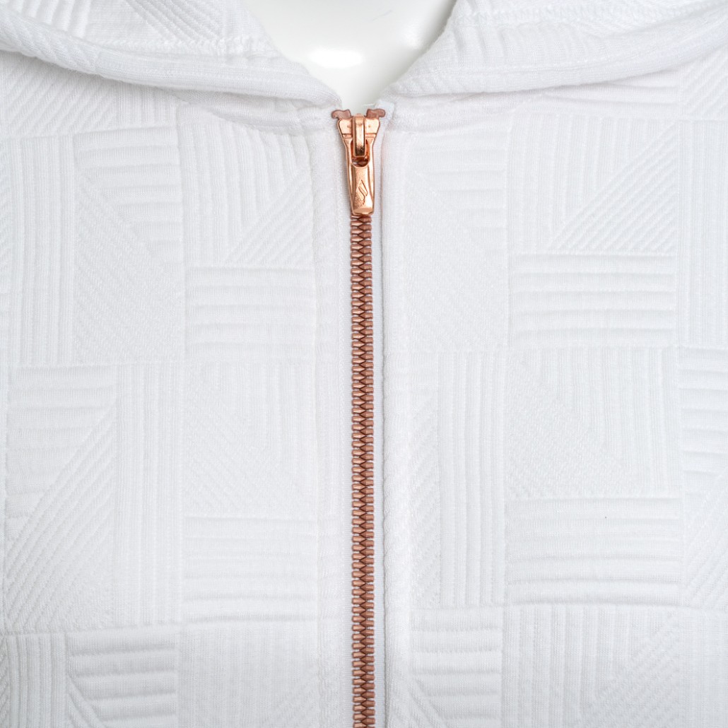 SKECHERS 女拉鍊連帽外套 (JA166WHT)