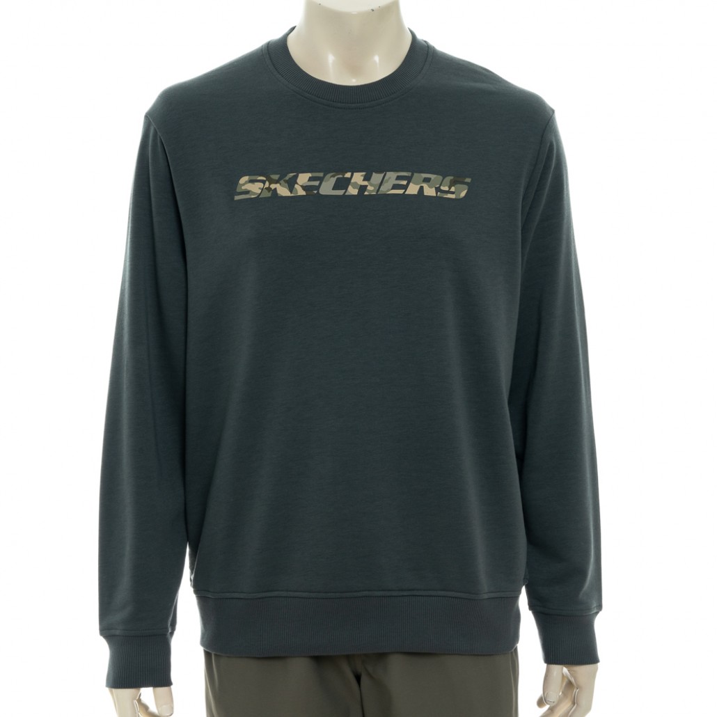 SKECHERS 男長袖衛衣 (LT172GNBK)｜長袖衛衣，搭配 GOK－翔風官方商城