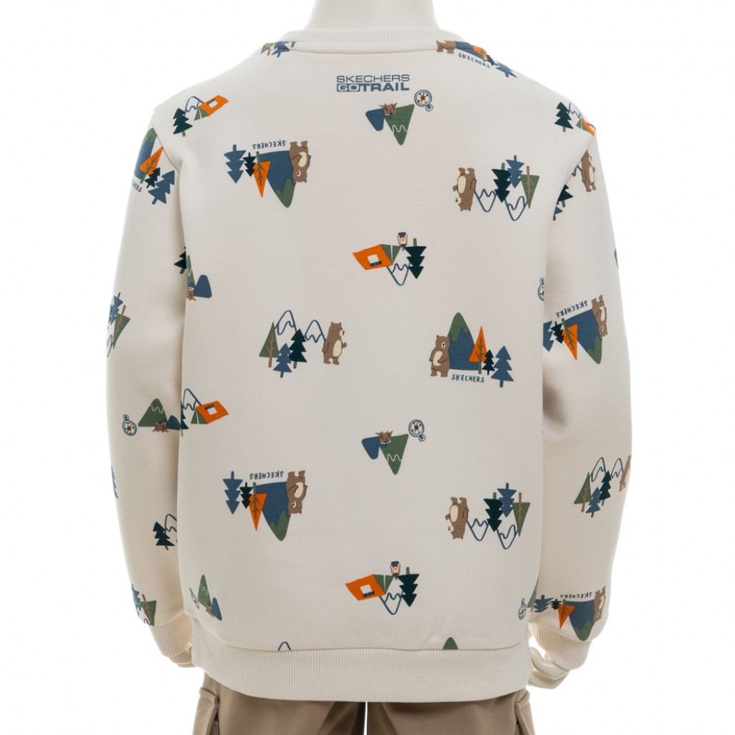 SKECHERS 男幼童長袖衛衣 (P125B024-050W)