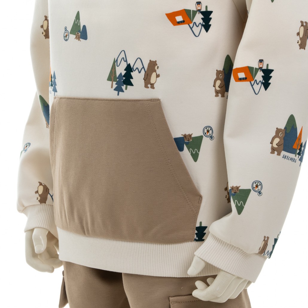 SKECHERS 男幼童長袖衛衣 (P125B024-050W)