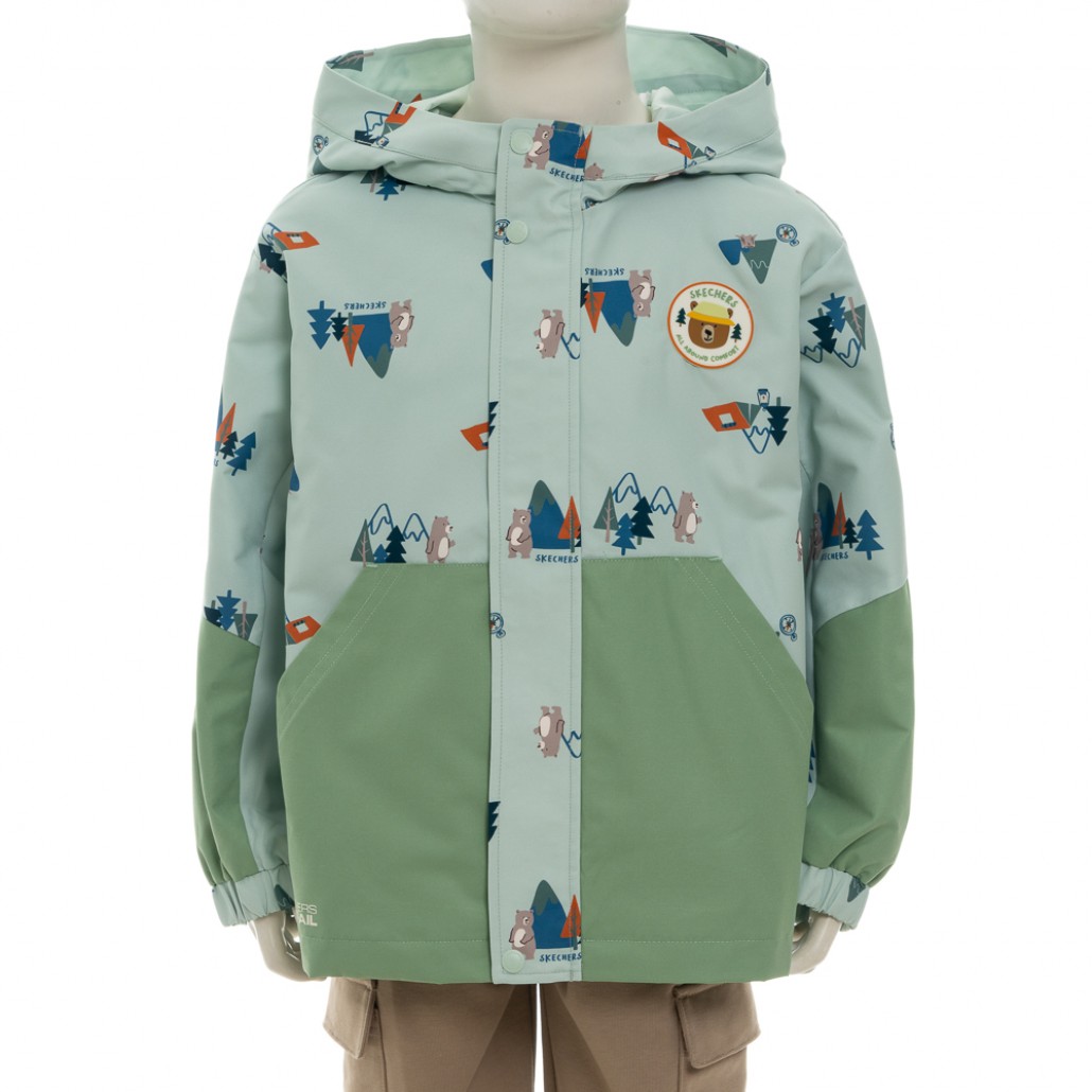 SKECHERS 男幼童拉鍊連帽外套 (P125B025-050V)