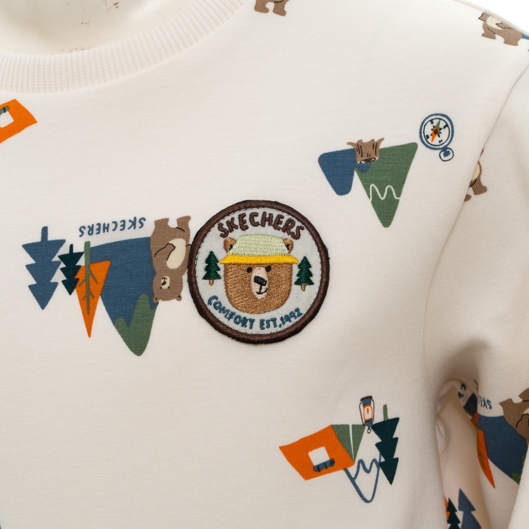 SKECHERS 男幼童長袖衛衣 (P125B024-050W)