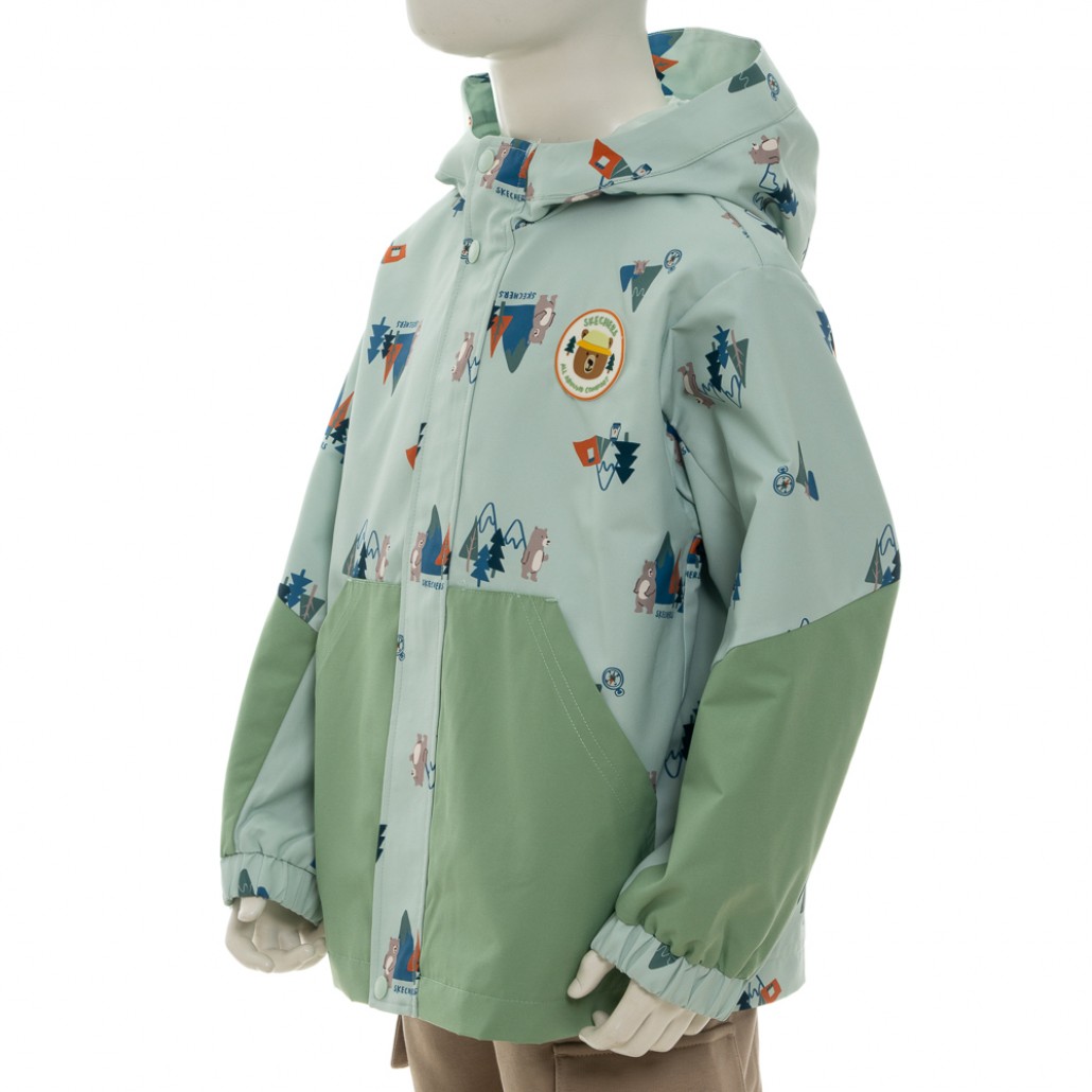 SKECHERS 男幼童拉鍊連帽外套 (P125B025-050V)