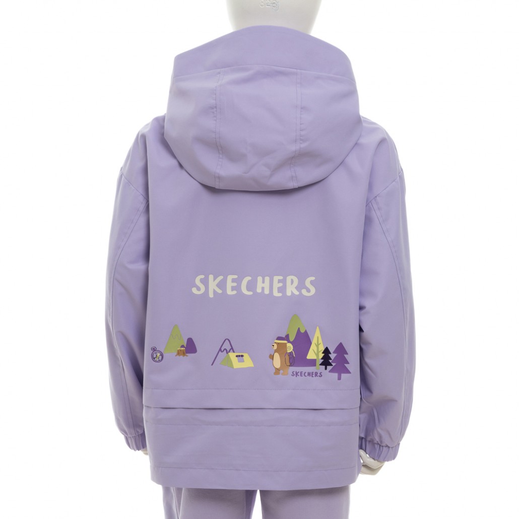 SKECHERS 女幼童拉鍊連帽外套 (P125G027-00EW)