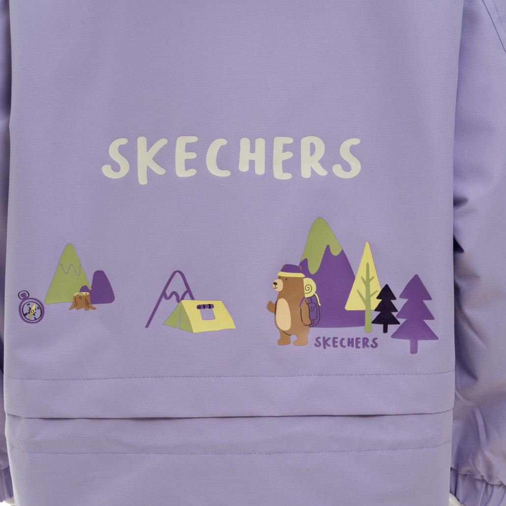 SKECHERS 女幼童拉鍊連帽外套 (P125G027-00EW)