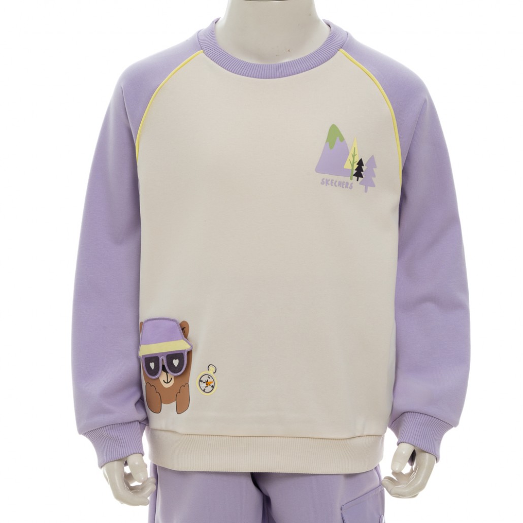 SKECHERS 女幼童長袖衛衣 (P125G030-00EW)