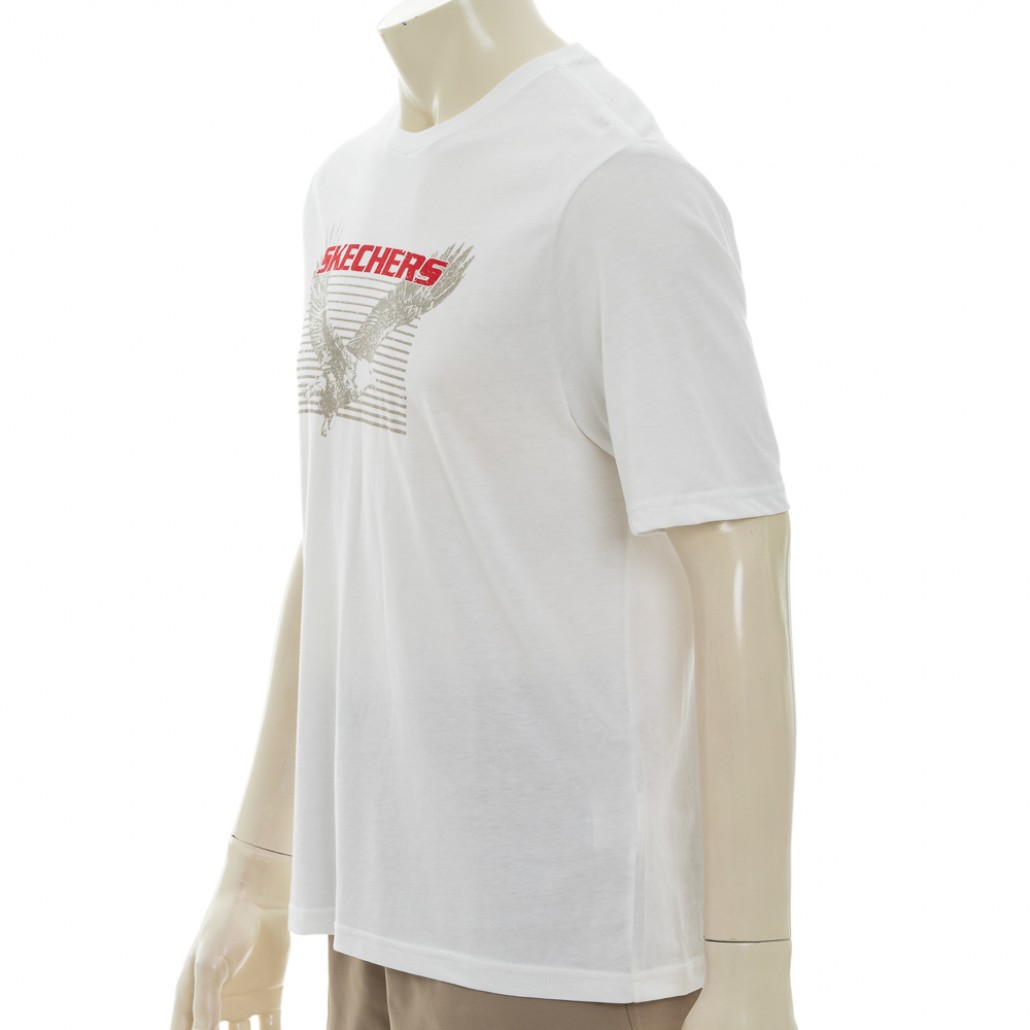 SKECHERS 男短袖衣 (TS194WHT)