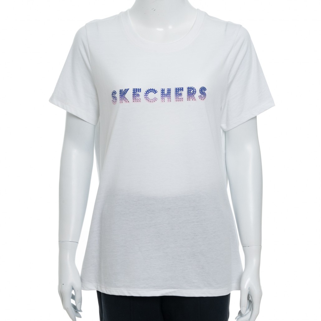 SKECHERS 女短袖衣 (TS206WHT)