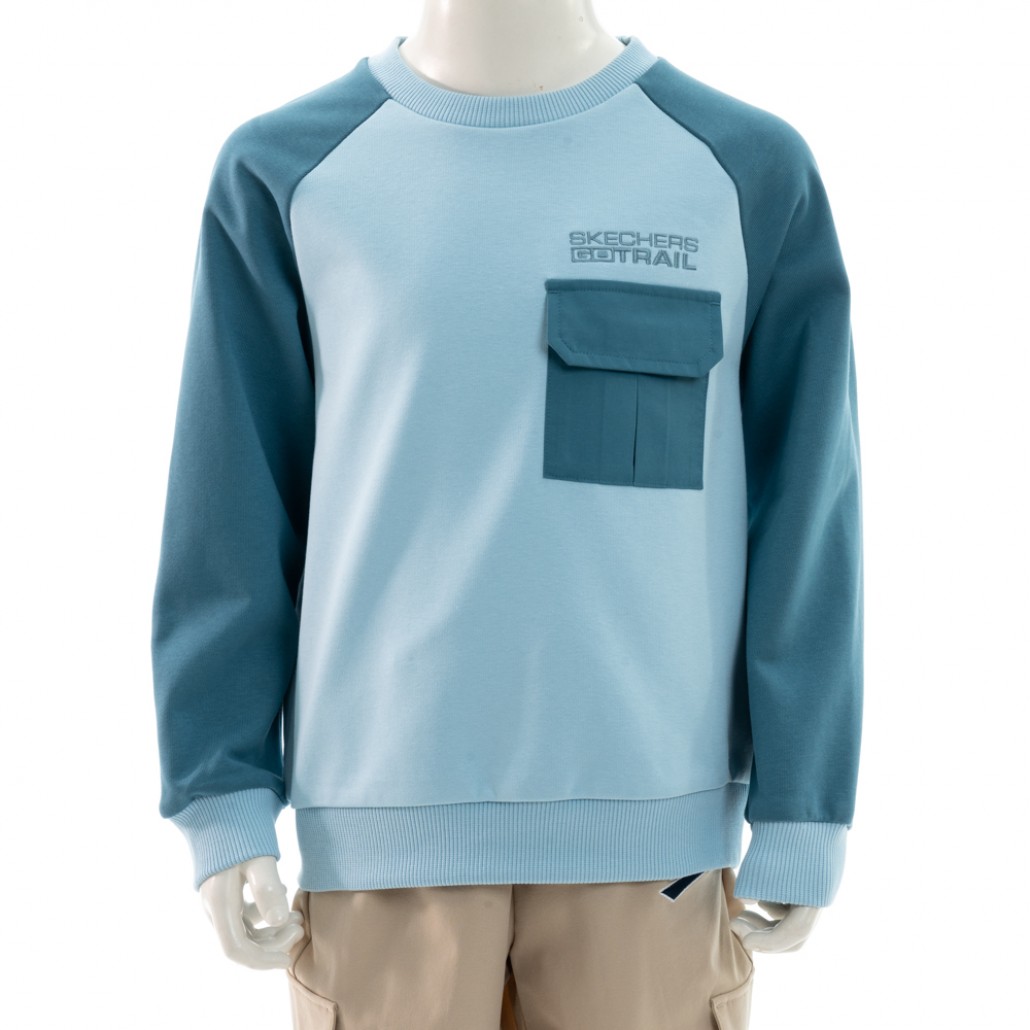 SKECHERS 男童長袖衛衣 (P125B019-00FU)