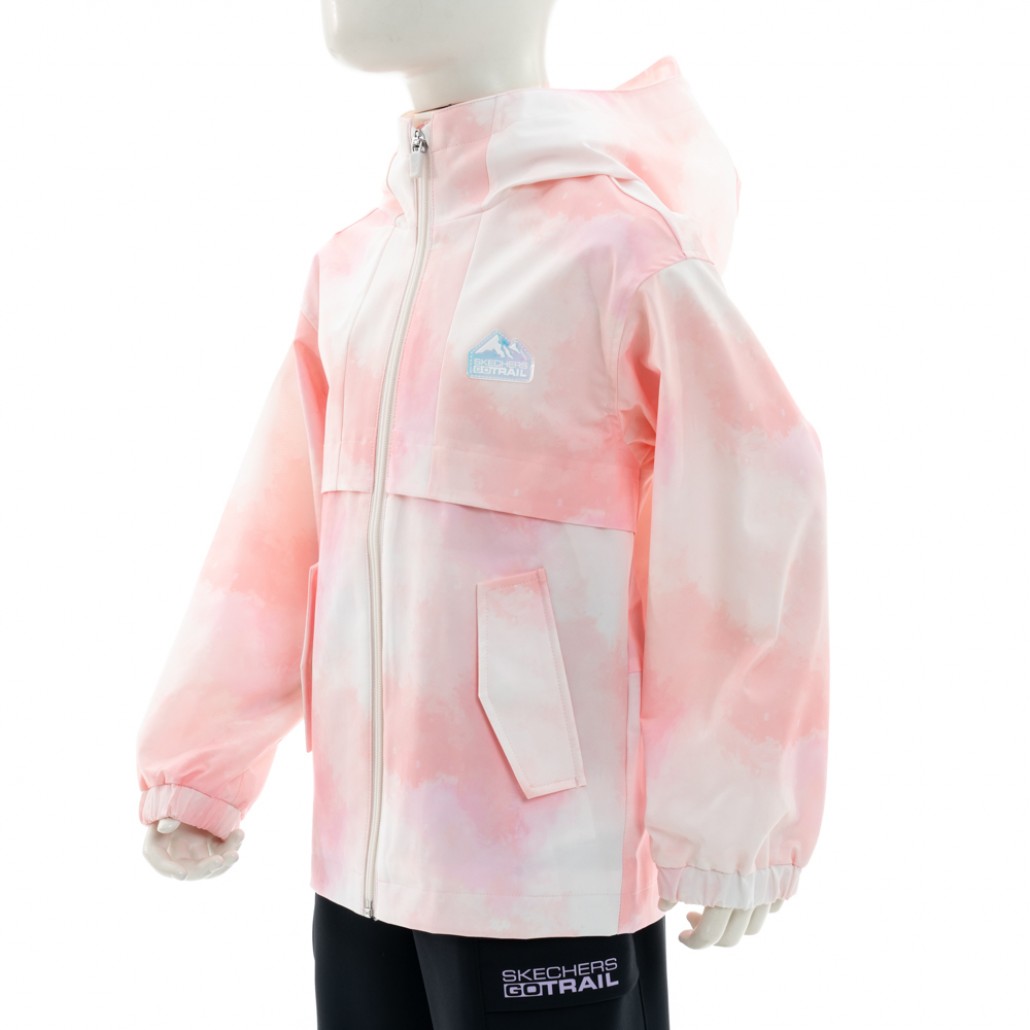 SKECHERS 女童拉鍊連帽外套 (P125G044-050B)