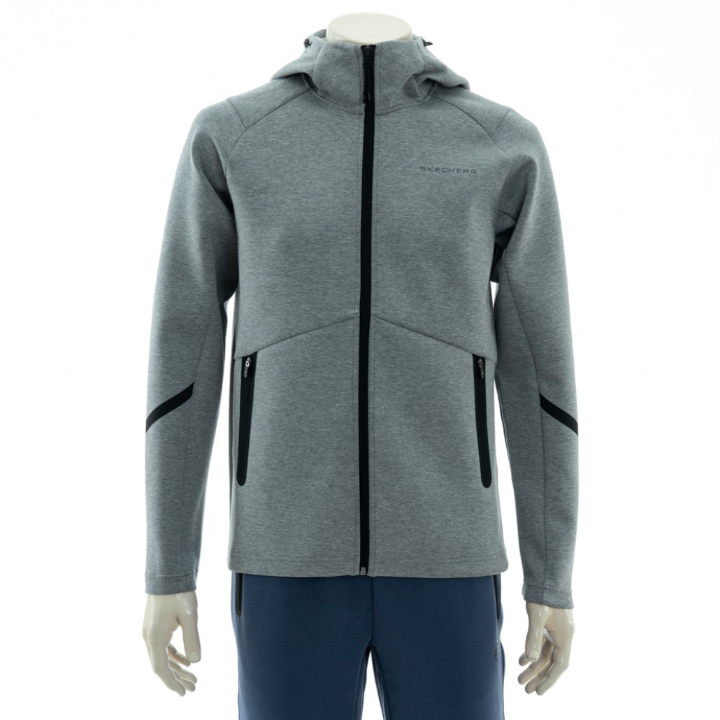 SKECHERS 男拉鍊連帽外套 (P125M024-02H3)