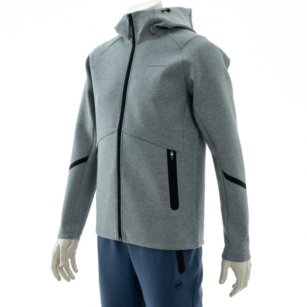 SKECHERS 男拉鍊連帽外套 (P125M024-02H3)