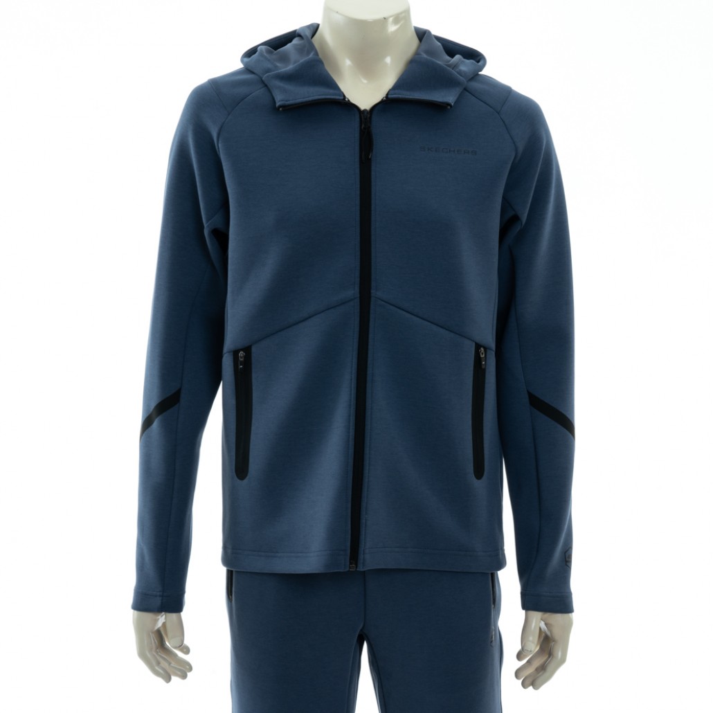 SKECHERS 男拉鍊連帽外套 (P125M024-0479)｜拉鍊連帽外套， GOK－运动品牌