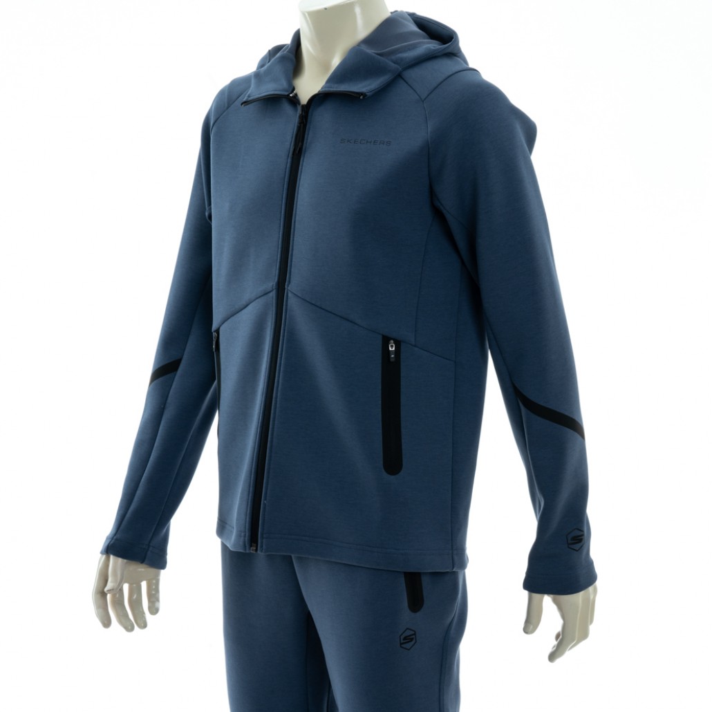 SKECHERS 男拉鍊連帽外套 (P125M024-0479)