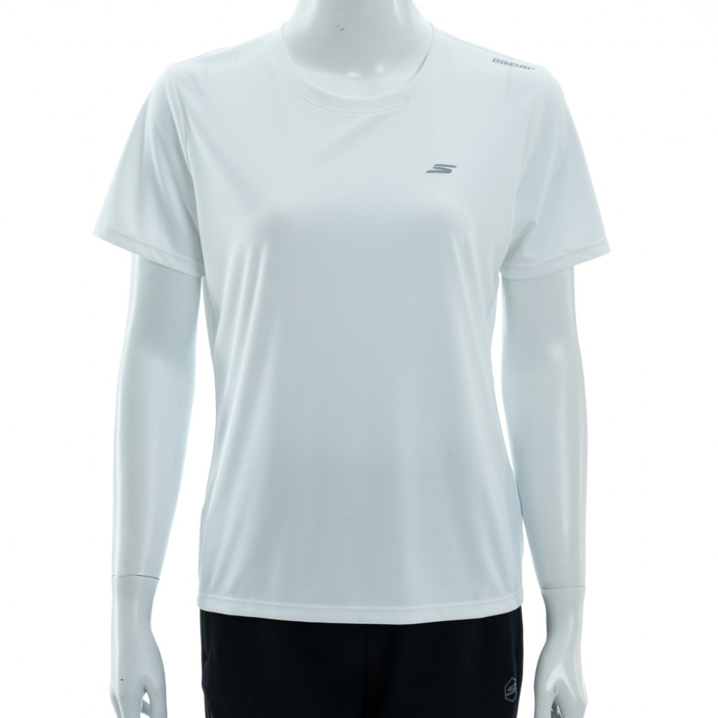 SKECHERS 女短袖衣 (P125W045-0019)｜經典圓領短袖衣，搭－运动品牌专卖