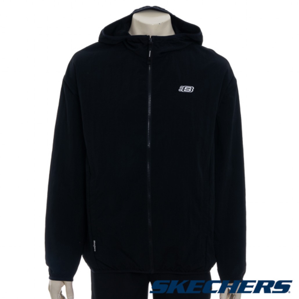 SKECHERS 男拉鍊連帽外套 (L325M002-0018)