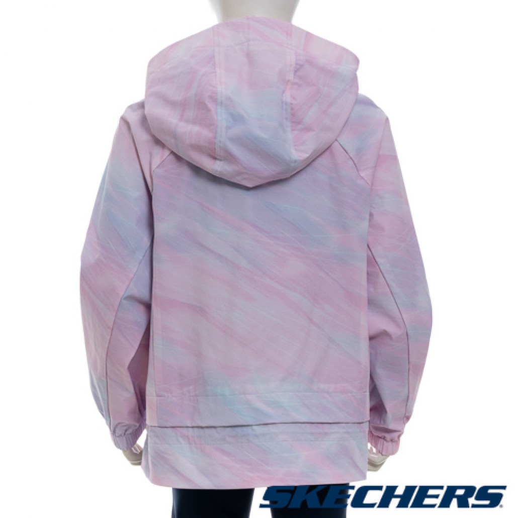 SKECHERS 女童拉鍊連帽外套 (P125G005-050A)
