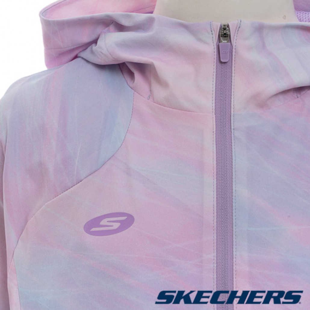 SKECHERS 女童拉鍊連帽外套 (P125G005-050A)