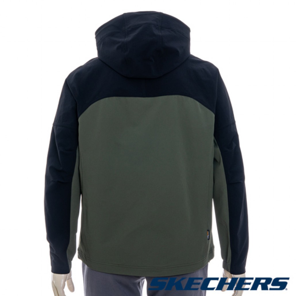 SKECHERS 男拉鍊連帽外套 (P325M011-0018)