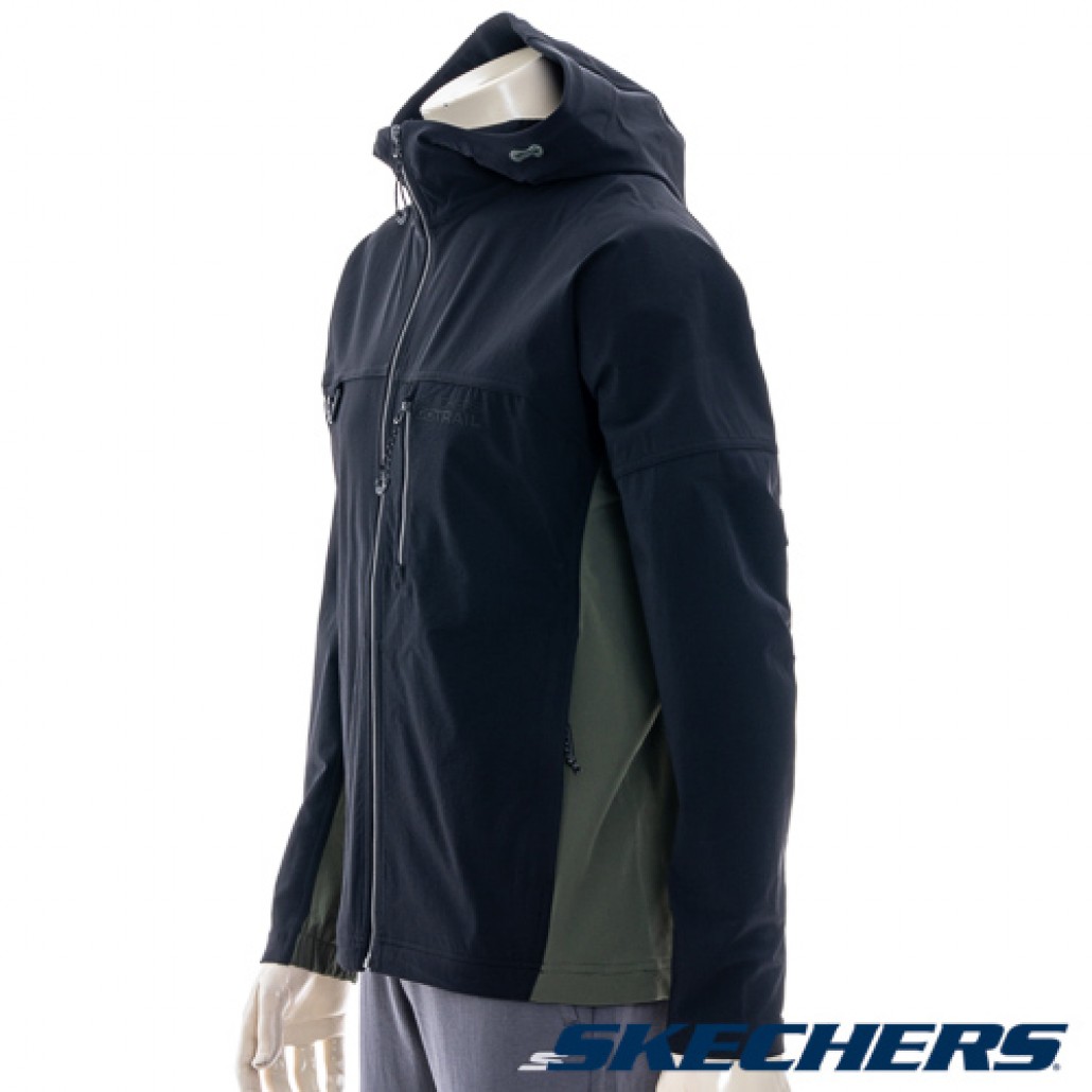 SKECHERS 男拉鍊連帽外套 (P325M011-0018)