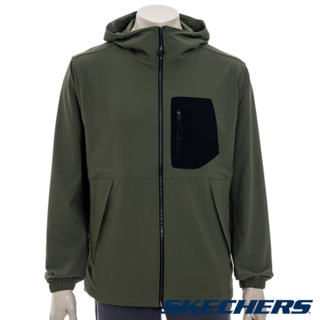 SKECHERS 男拉鍊連帽外套 (P325M016-00CV)