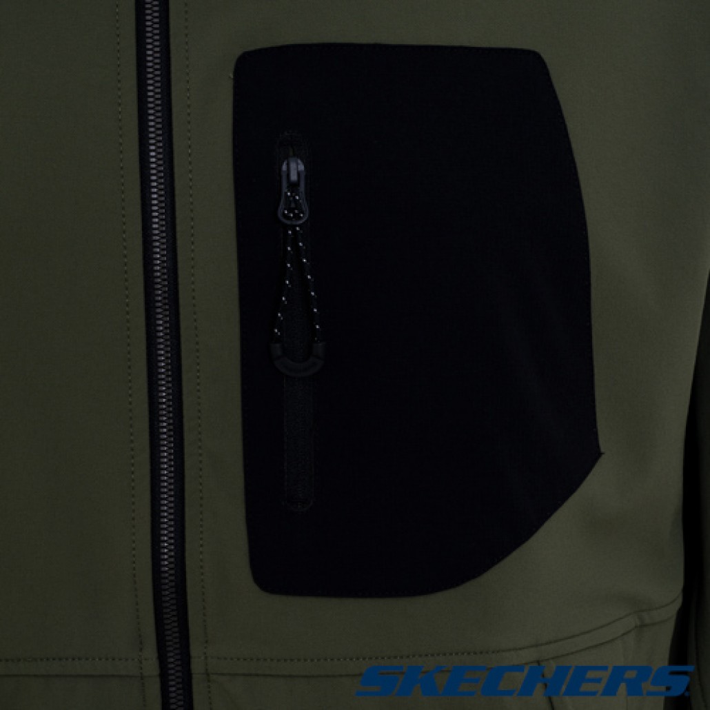 SKECHERS 男拉鍊連帽外套 (P325M016-00CV)