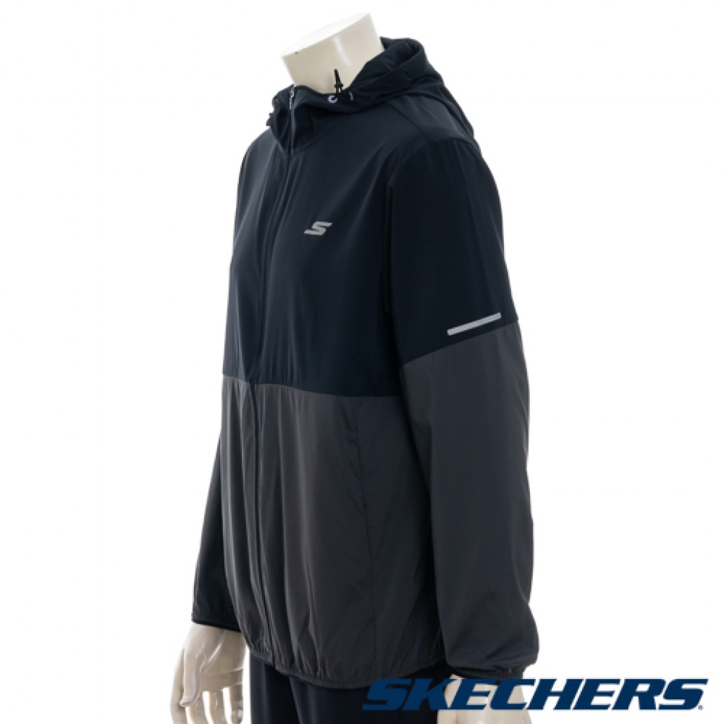 SKECHERS 男拉鍊連帽外套 (P325M032-0018)