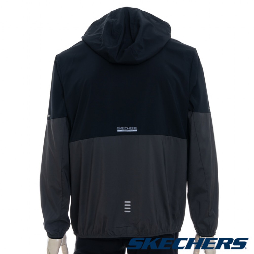 SKECHERS 男拉鍊連帽外套 (P325M032-0018)