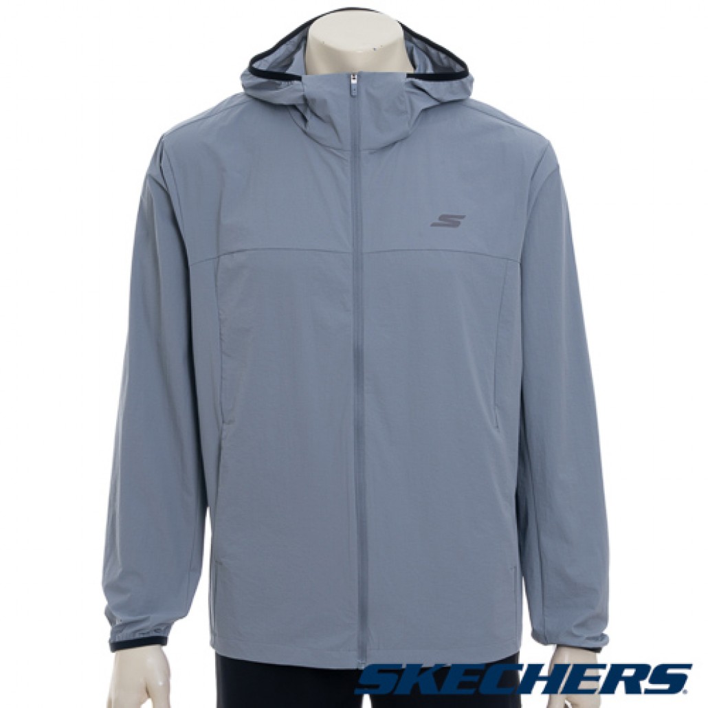SKECHERS 男拉鍊連帽外套 (P325M049-02N6)