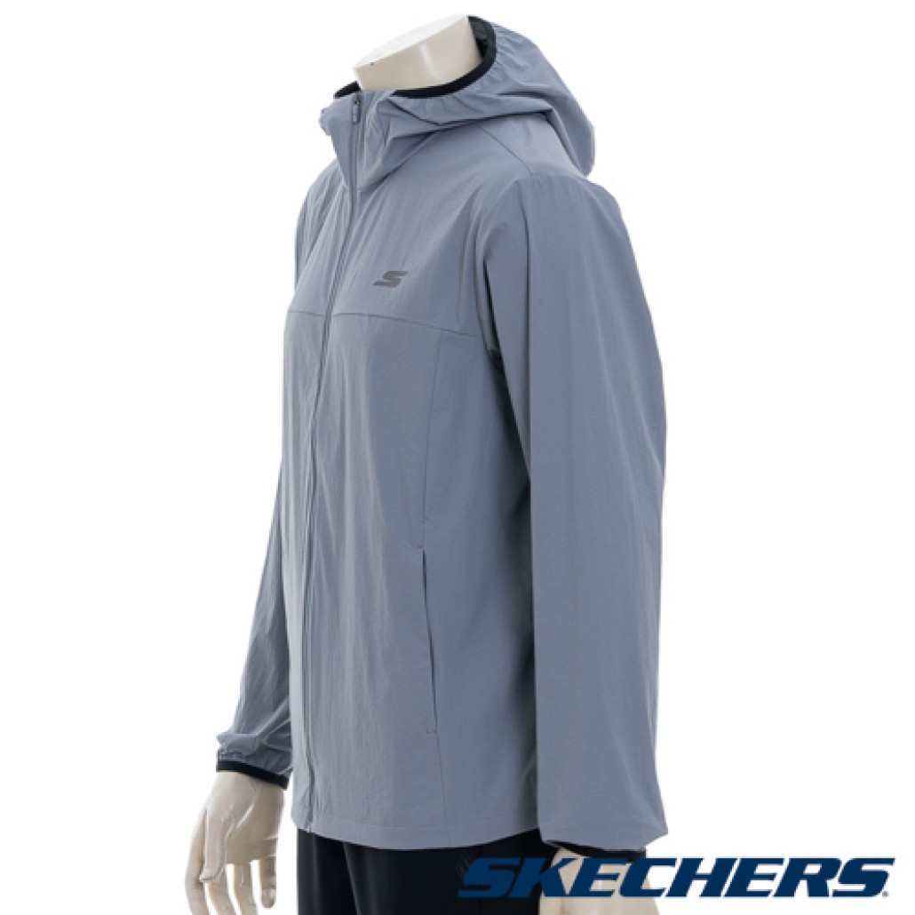 SKECHERS 男拉鍊連帽外套 (P325M049-02N6)