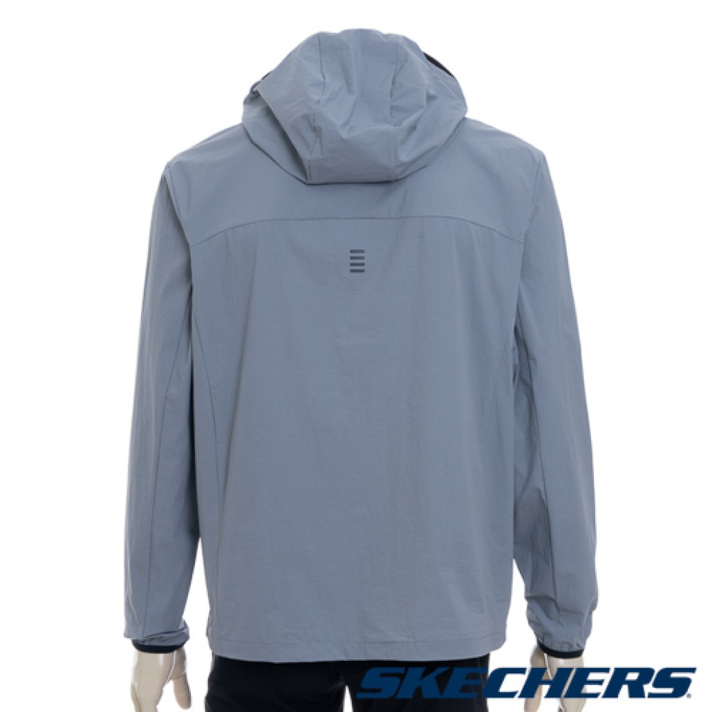SKECHERS 男拉鍊連帽外套 (P325M049-02N6)