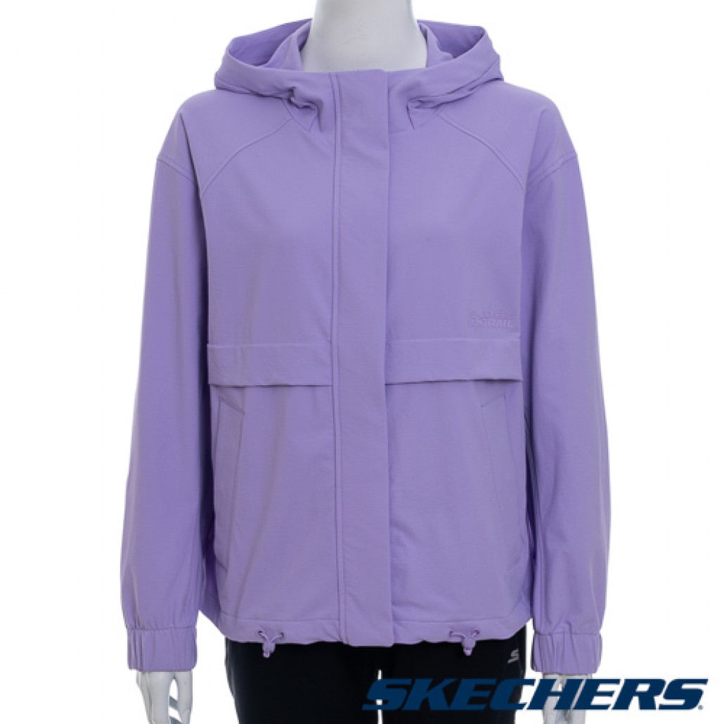 SKECHERS 女拉鏈連帽外套 (P325W013-010Y)｜拉鍊連帽外套，搭配－優動運動