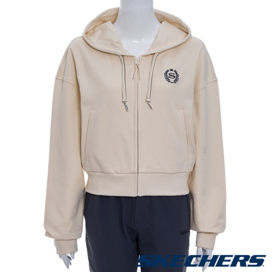 SKECHERS 女拉鍊連帽外套(L325W001-029Y)