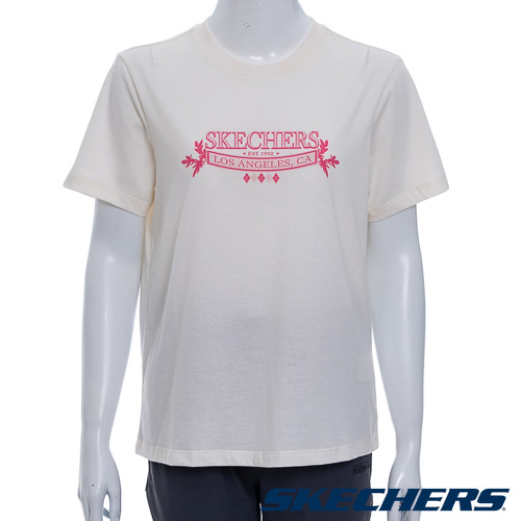 SKECHERS 女短袖衣(SL325W496-00QF)｜經典圓領短袖衣，舒－运动品牌专卖