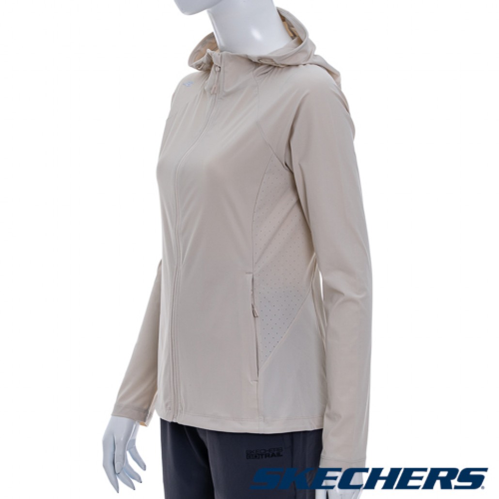 SKECHERS 女拉鍊連帽外套(SP325W311-004S)