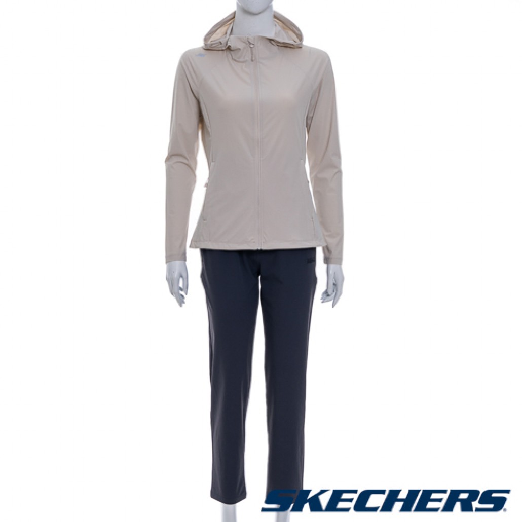 SKECHERS 女拉鍊連帽外套(SP325W311-004S)