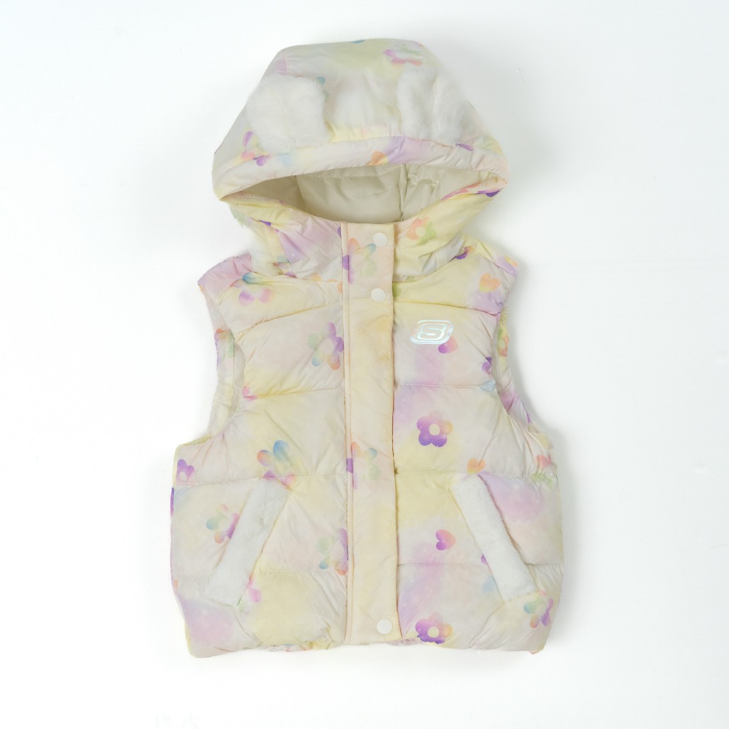 SKECHERS 女幼童羽絨背心 (L425G025-05XL)