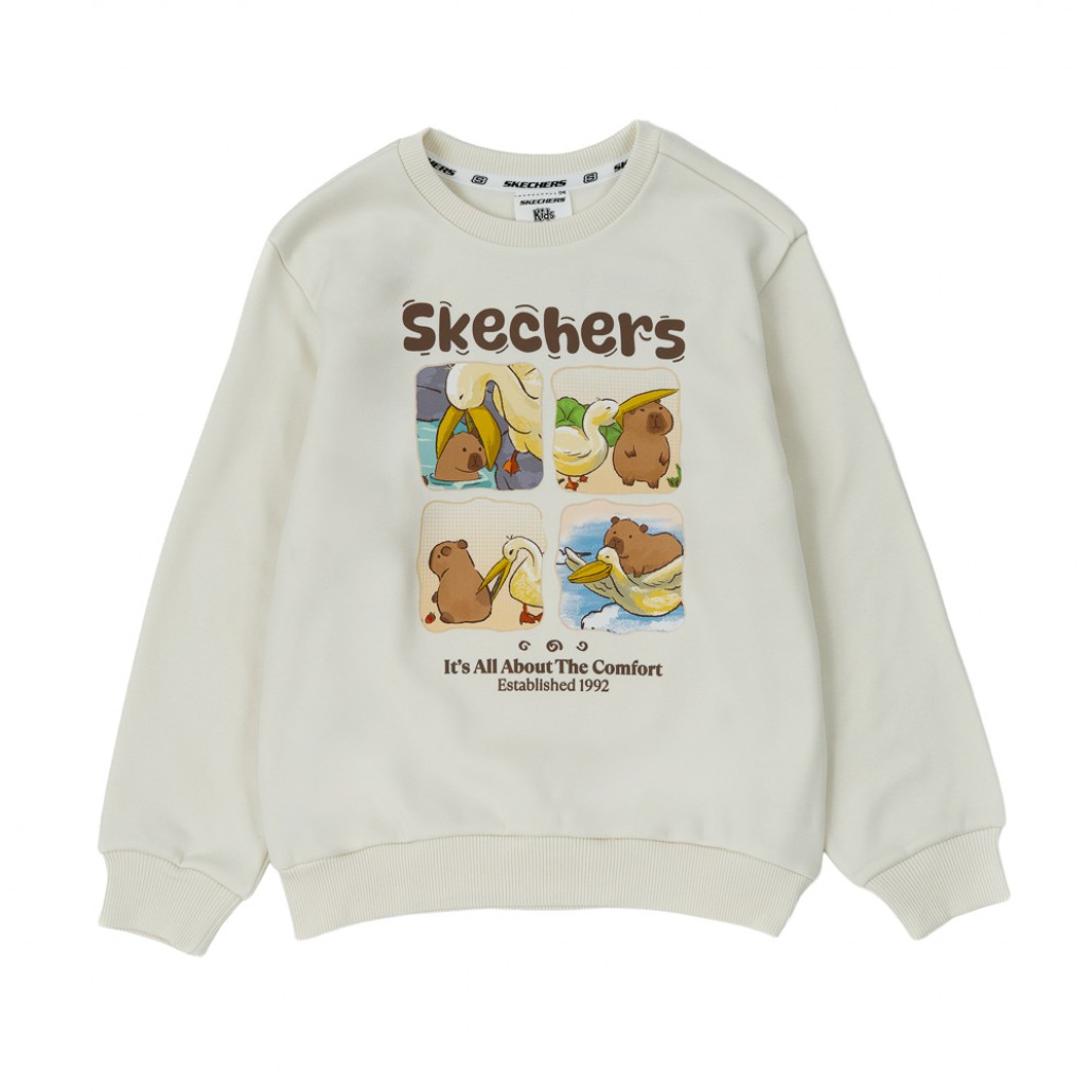 SKECHERS 中性童長袖衛衣 (L425K120-0074)