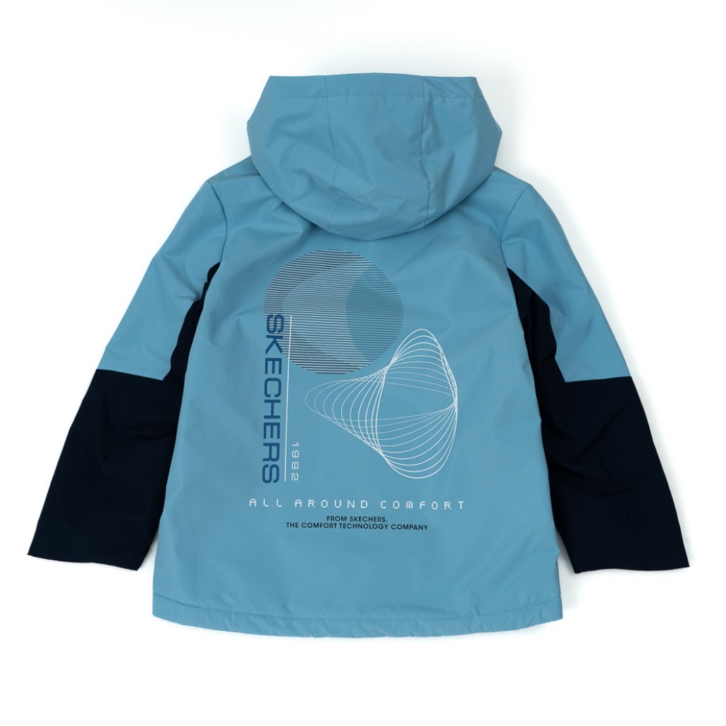 SKECHERS 男童拉鍊連帽外套 (P425B005-04K4)