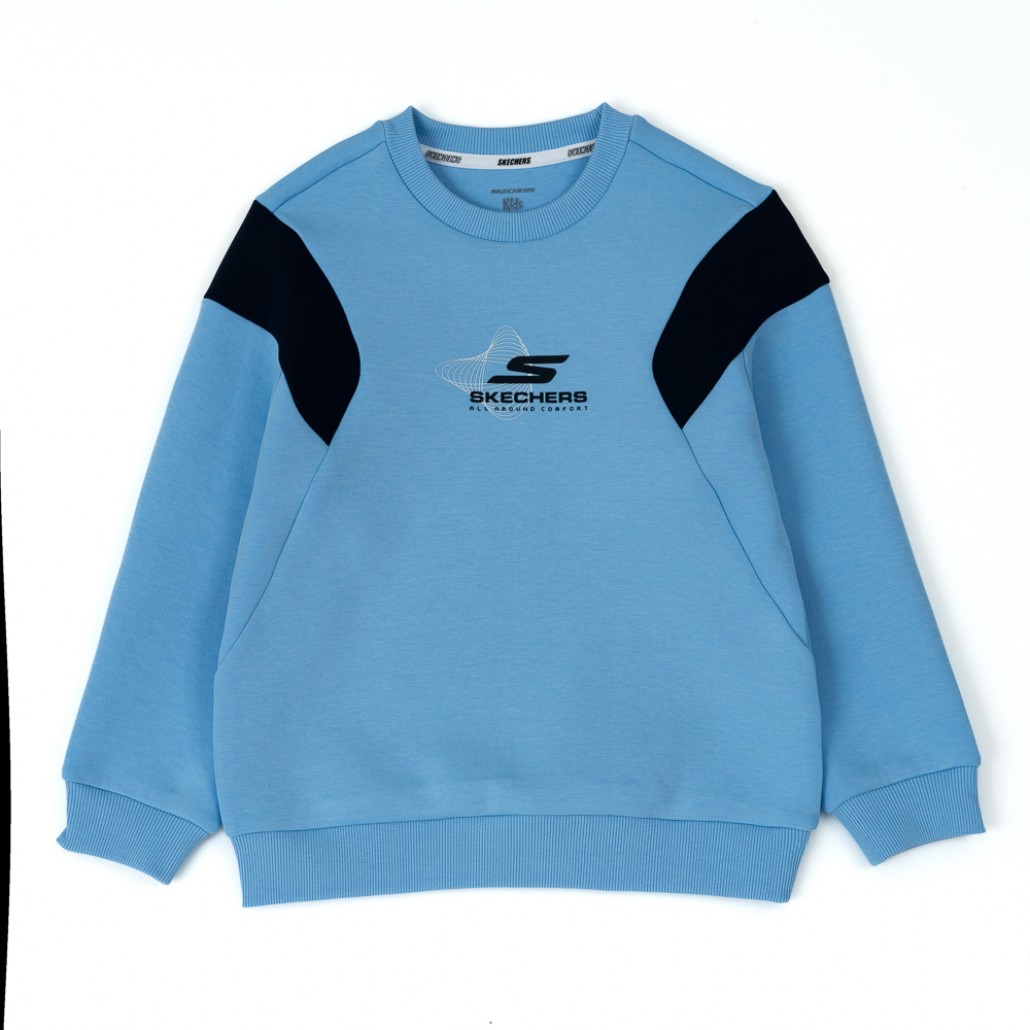 SKECHERS 男童長袖衛衣 (P425B007-02GK)