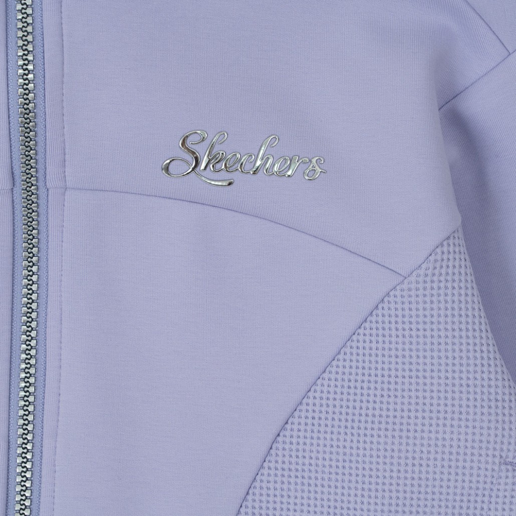 SKECHERS 女童拉鍊連帽外套 (P425G005-00FW)